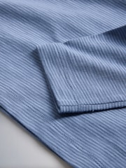 The Set 4 Pack Textured 条纹 长袖 Henley T恤 - 12的图像12｝