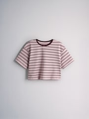 The Set 5 Pack Short Sleeve Oversized T-Shirts Red Stripe/Light Blue/White - Image 3 of 8