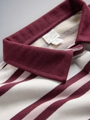 The Set 3 Pack Relaxed Short Sleeve Rugby Shirts Grey /Ecru Stripe/Burgandy - Image 12 of 13