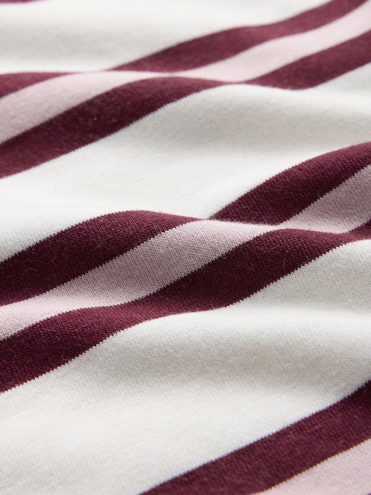 The Set 3 Pack Relaxed Short Sleeve Rugby Shirts Grey /Ecru Stripe/Burgandy - Image 13 of 13 The Set 3 Pack Relaxed Short Sleeve Rugby Shirts Grey /Ecru Stripe/Burgandy - Image 13 of 13