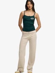 Superdry Natural Ath Ess Fold Over Joggers - Image 3 of 8