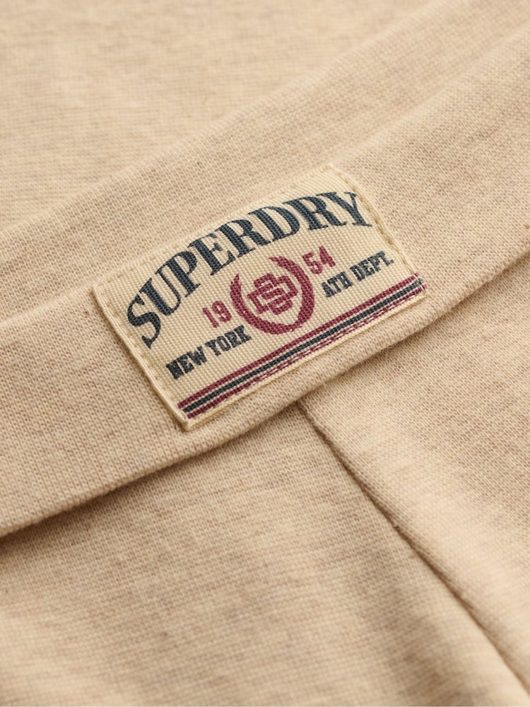 Superdry Natural Ath Ess Fold Over Joggers - Image 8 of 8