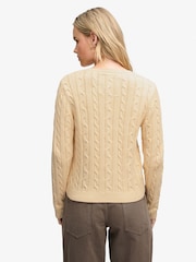 Superdry Yellow Essentials Cable Jumper - Image 2 of 7