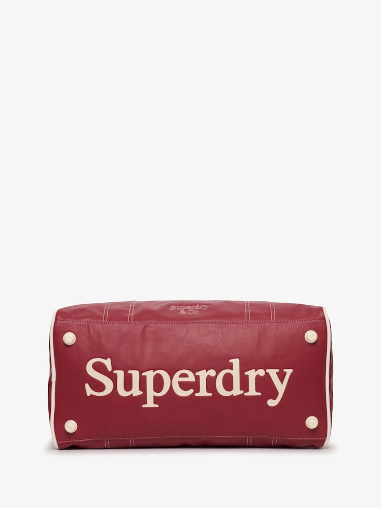 Superdry Red Vintage Bowling Bag - Image 1 of 7