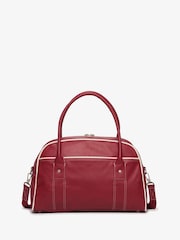 Superdry Red Vintage Bowling Bag - Image 5 of 7