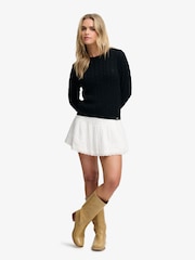 Superdry Navy Blue Essentials Cable Jumper - Image 3 of 7