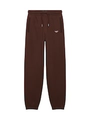 Superdry Brown Signature Emb Cuffed Joggers - Image 3 of 3