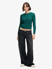 Superdry Green Essentials Cable Jumper - Image 4 of 7