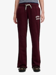 Superdry Red Athletic Embroidered Flare Jogger - Image 4 of 7