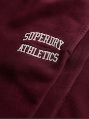 Superdry Red Athletic Embroidered Flare Jogger - Image 7 of 7