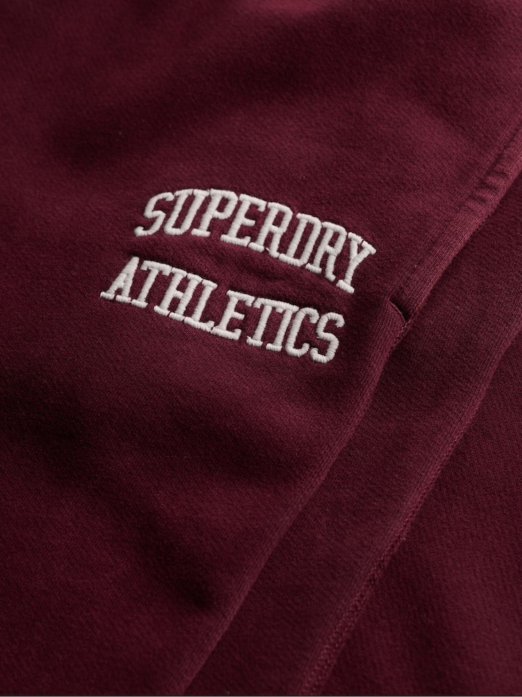Superdry Red Athletic Embroidered Flare Jogger - Image 7 of 7