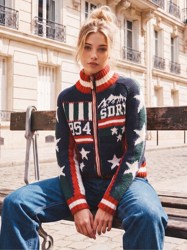 Superdry Statement Alpine Knit Jumper - תמונה 1 מתוך 6 Superdry Statement Alpine Knit Jumper - תמונה 1 מתוך 6