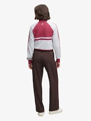 Superdry Brown Mid Rise Pinstripe Trousers - Image 2 of 7