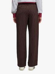 Superdry Brown Mid Rise Pinstripe Trousers - Image 5 of 7