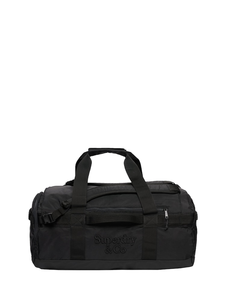 Superdry Black Outdoor Weekender Bag - Image 1 of 5 Superdry Black Outdoor Weekender Bag - Image 1 of 5