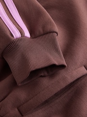 Brown/Pink Zip Through Sweatshirt (3-16yrs) - Image 8 of 8