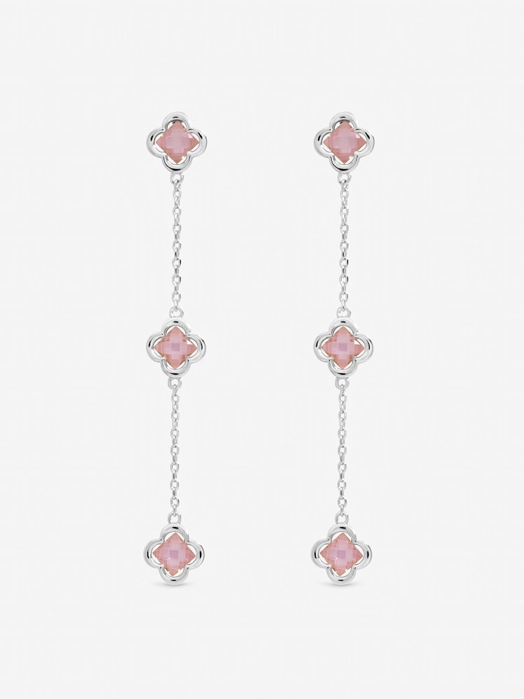 Hjem Vintage Rose Fine Triple Clover Drop Øredobber - Bilde 1 av 1