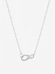 Inicio Silver Tone Infinity Clasp Necklace - Gift Pouch - Image 1 of 1