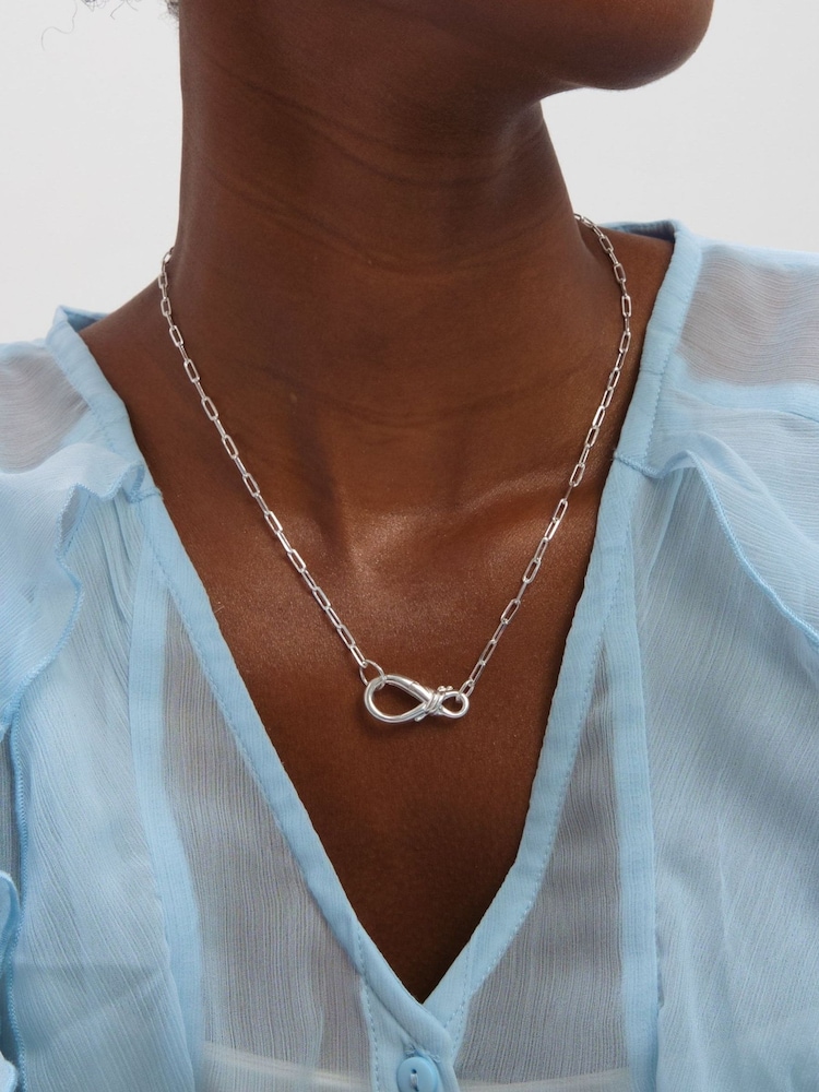Inicio Silver Tone Infinity Clasp Necklace - Gift Pouch - Image 2 of 4