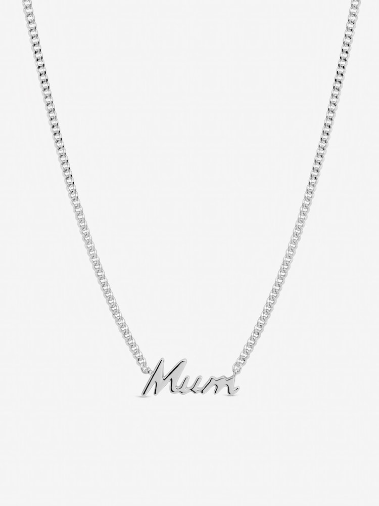 Inicio Sterling Silver Plated Mum Necklace Gift Necklaces - Image 2 of 2