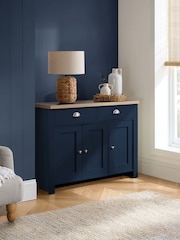 Birlea Navy Blue Highgate 3 Door 2 Drawer Sideboard - Image 1 of 6