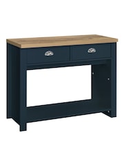 Birlea Navy Blue Highgate 2 Drawer Console Table - Image 5 of 5