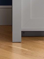 Birlea Grey Highgate 3 Door 2 Drawer Sideboard - Image 5 of 6