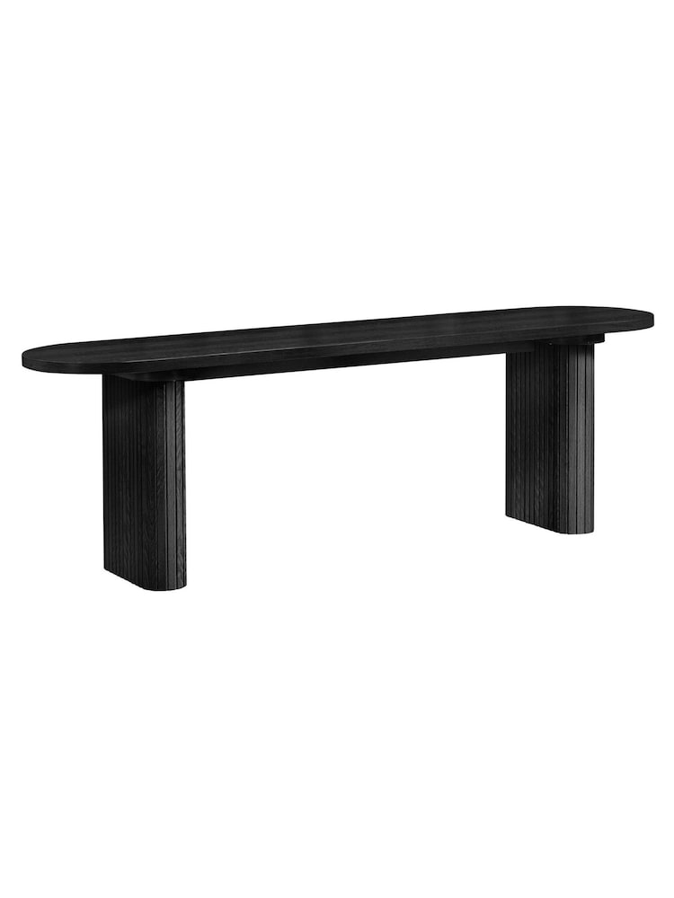 Birlea Black Axel Dining Bench - Image 4 of 4 Birlea Black Axel Dining Bench - Image 4 of 4