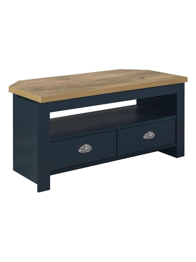 Birlea Navy Blue Highgate Corner TV Unit - Image 5 of 5