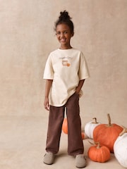Ecru Pumpkin T-Shirt (3-16yrs) - Image 3 of 8