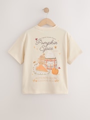 Ecru Pumpkin T-Shirt (3-16yrs) - Image 6 of 8