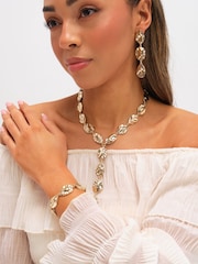 Mood Polished Molten Y-Drop Necklace - 3 paveikslėlis iš 4