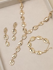 Mood Polished Molten Y-Drop Necklace - 4 paveikslėlis iš 4