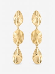 Mood Gold Tone Polished Molten Drop Earrings - Image 1 of 1