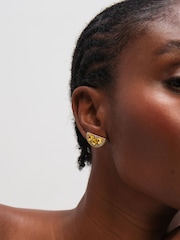 Mood Gold Tone Crystal Fruit Earrings 3 Pack - Image 3 of 4