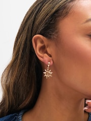 Mood Gold Tone Real Shell Charm Earrings Pack of 3 - Image 4 of 4