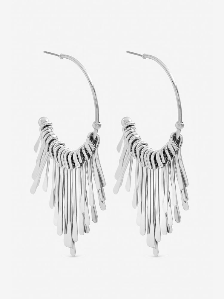 Mood Gold Tone Polished Stick Hoops - Image 1 of 1