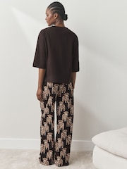 Chocolate Brown Hamish The Highland Cow Short Sleeve Pyjamas - Image 3 of 8