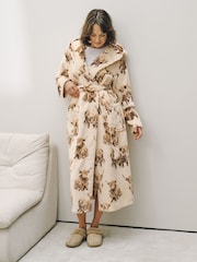 Ecru Hamish The Highland Cow Cosy Dressing Gown - Image 1 of 7