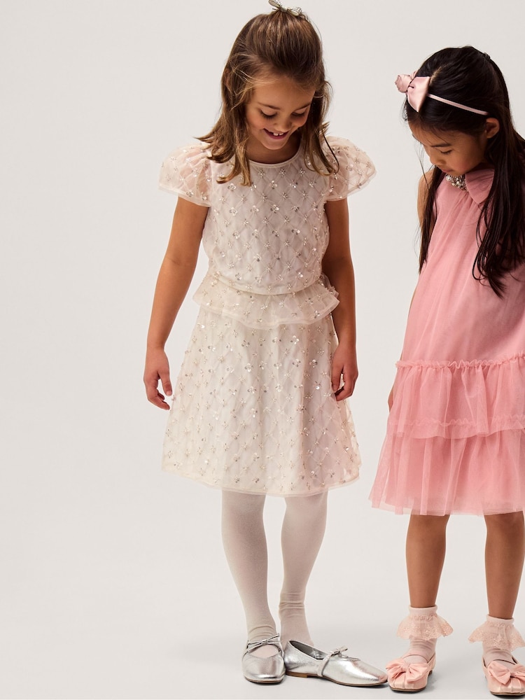 Monsoon Gracie 珍珠装饰半身裙 - 4的图像1｝