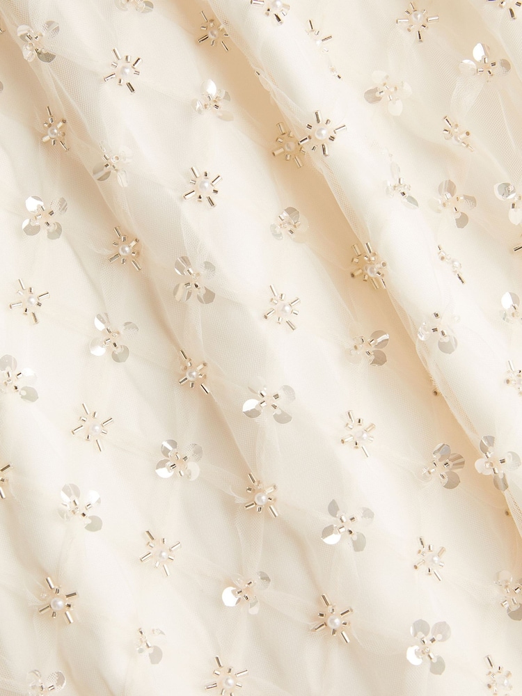 Monsoon Gracie 珍珠装饰半身裙 - 4的图像4｝