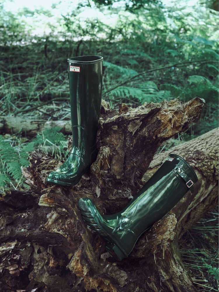 Hunter Green Original Tall Wellies - Image 2 of 8