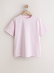 Brown/Pink/Ecru Stripe Heavyweight Basic T-Shirts 3 Pack - Image 6 of 10