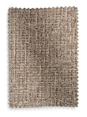 Set of 2 Textured Boucle Weave Dark Natural Dark Wood Leg Preston Dining Chairs - Image 9 of 9
