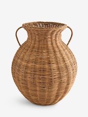 Laura Ashley Natural Wicker Large Vase - Image 5 of 5