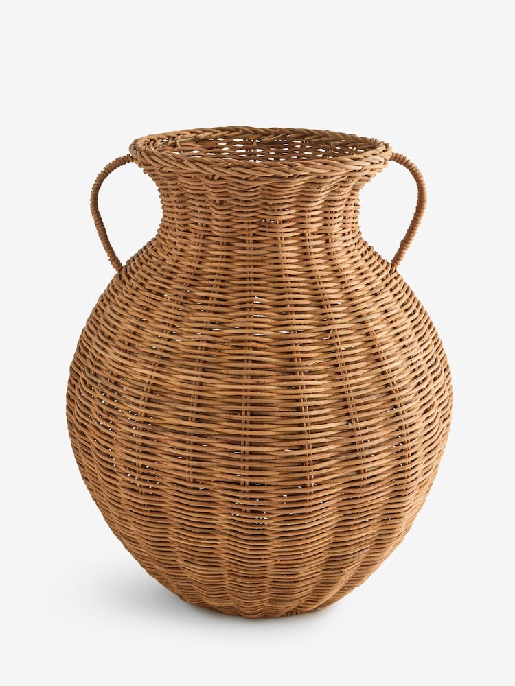 Laura Ashley Natural Wicker Large Vase - Image 5 of 5