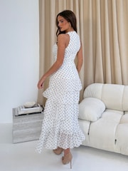 Girl In Mind Cassia Layered Frill Midi Dress - Imagen 4 de 6