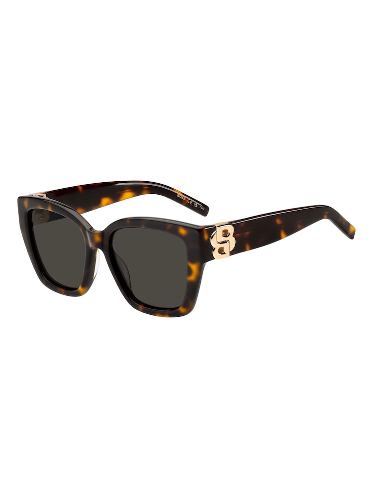 BOSS Brown Square Sunglasses - Image 1 of 4 BOSS Brown Square Sunglasses - Image 1 of 4