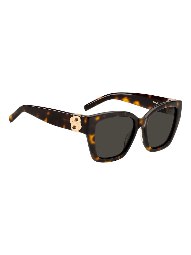 BOSS Brown Square Sunglasses - Image 2 of 4 BOSS Brown Square Sunglasses - Image 2 of 4