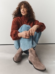 Mink Brown Forever Comfort® Western Style Boots - Image 3 of 10